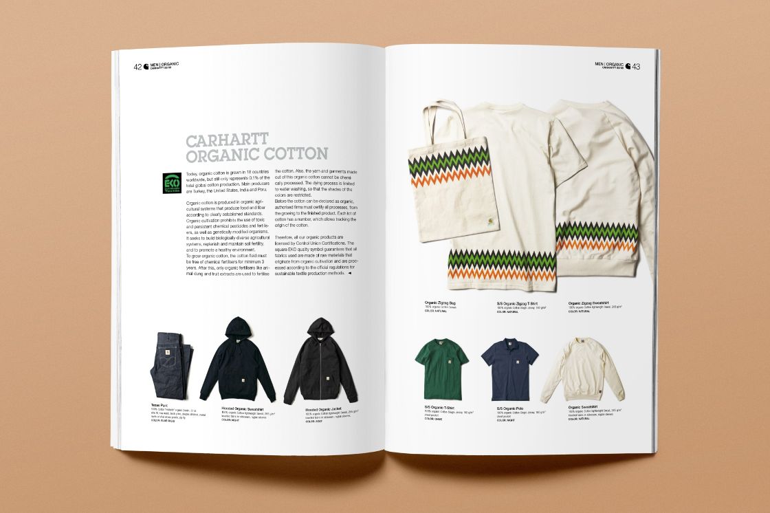 Carhartt WIP Brandbook for Spring/Summer 2009 featuring Organic Cotton Product