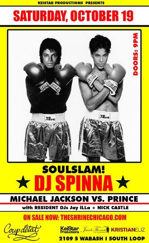 DJ Spinna Soul Slam party flyer